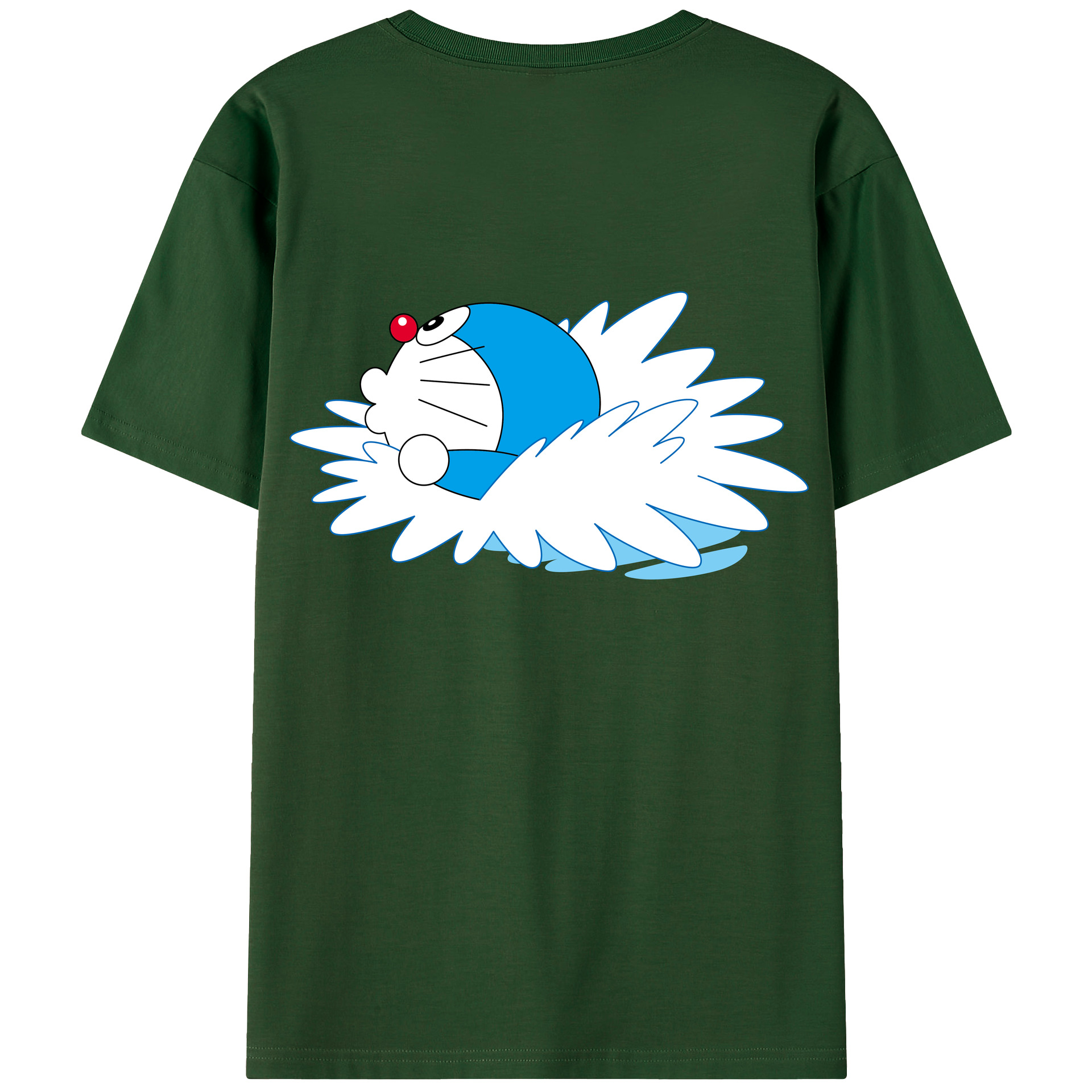 （画像用） ドラえもん Doraemon 綿100％半袖Tシャツ（背面プリント）